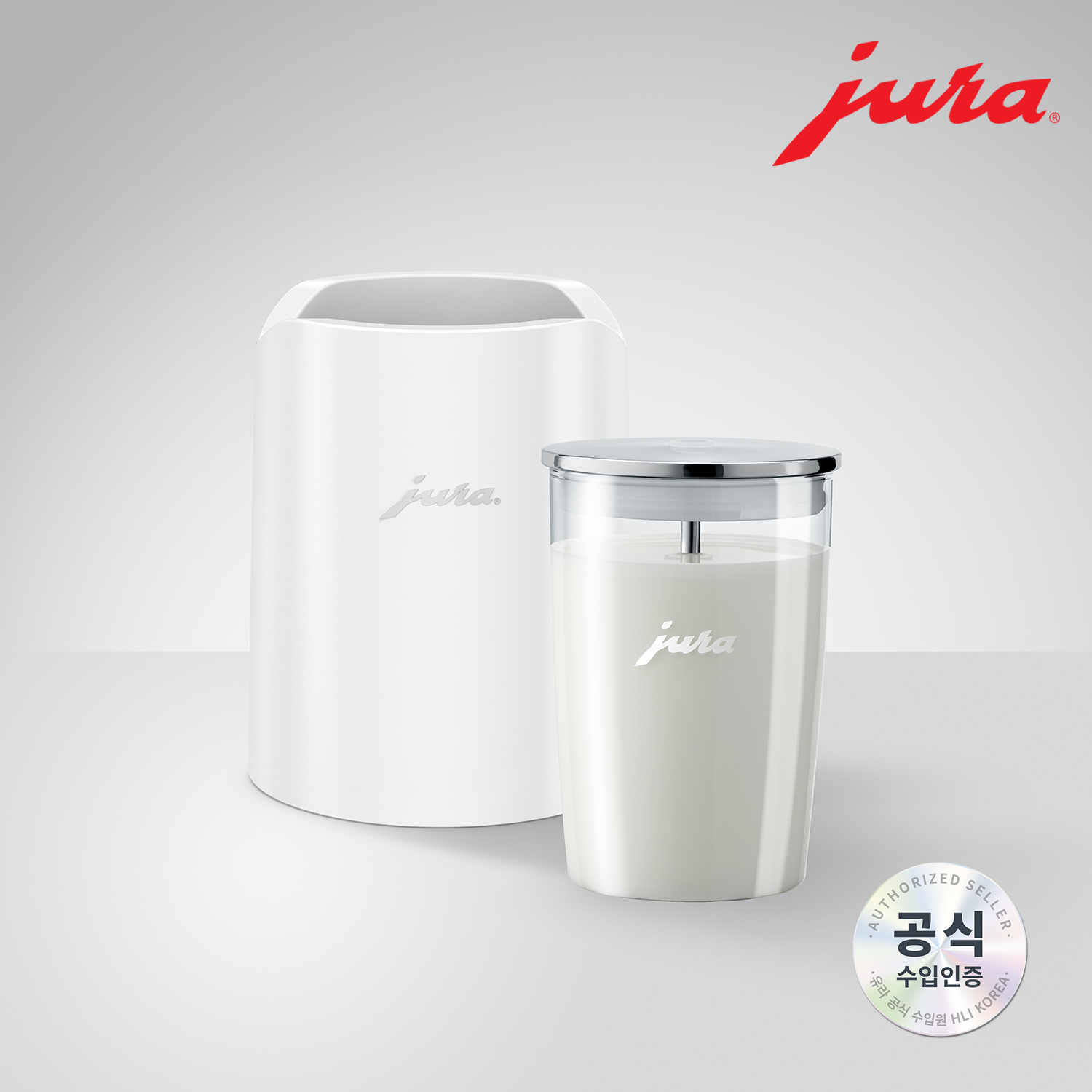 JURA 글라세트(화이트)+글라스 밀크 컨테이너