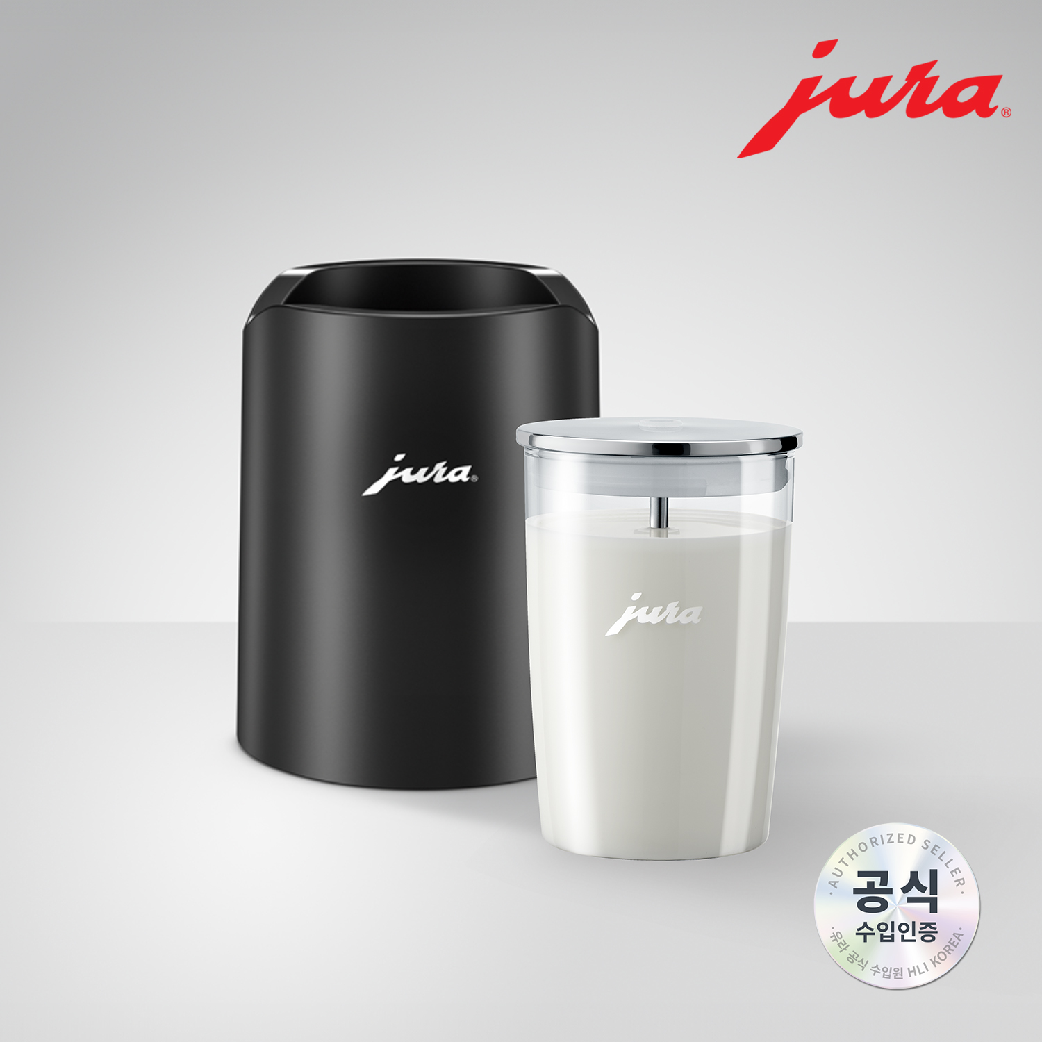 JURA 글라세트(블랙)+글라스 밀크 컨테이너