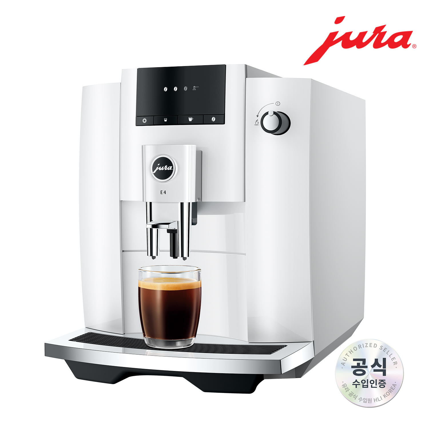 JURA 전자동 커피머신 E4_WHITE / THE Black Noble