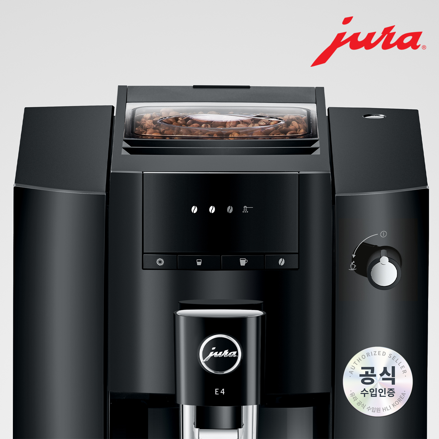 JURA 전자동 커피머신 E4_BLACK / THE Black Noble