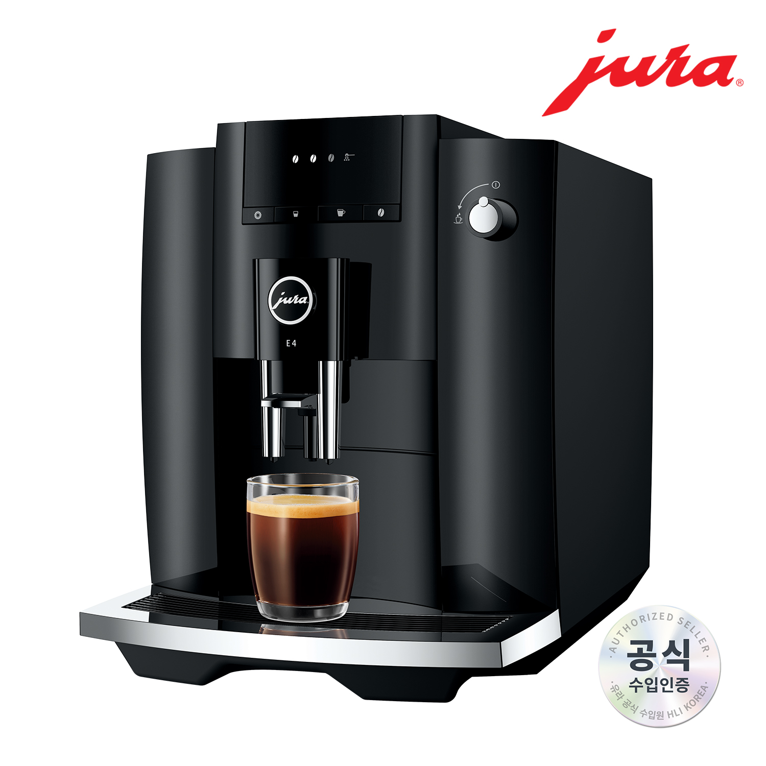 JURA 전자동 커피머신 E4_BLACK / THE Black Noble