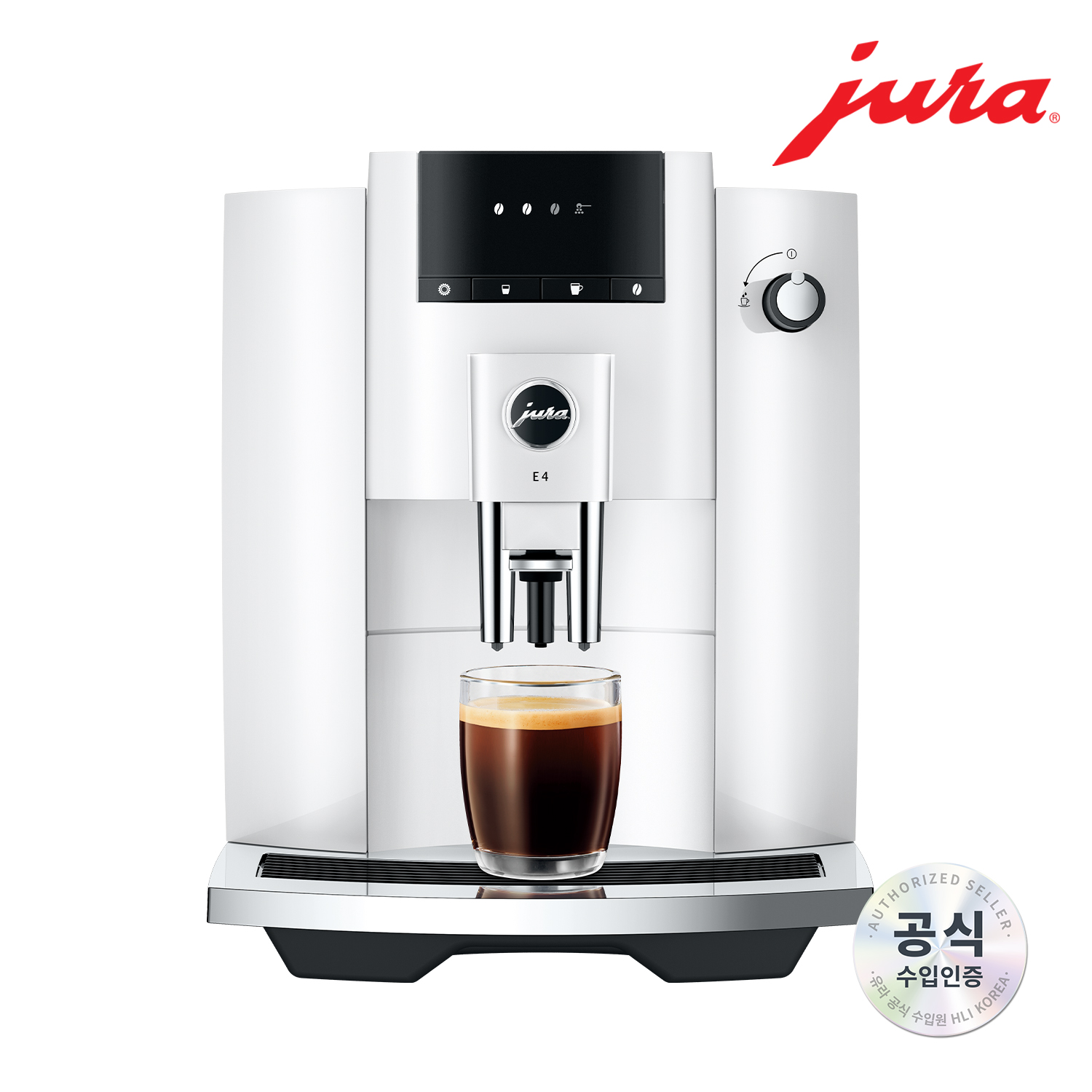 JURA 전자동 커피머신 E4_WHITE / THE Black Noble