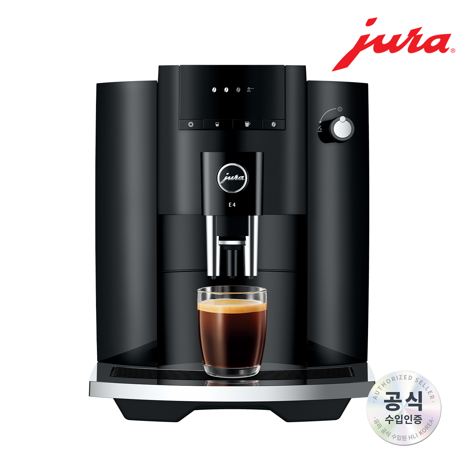 JURA 전자동 커피머신 E4_BLACK / THE Black Noble
