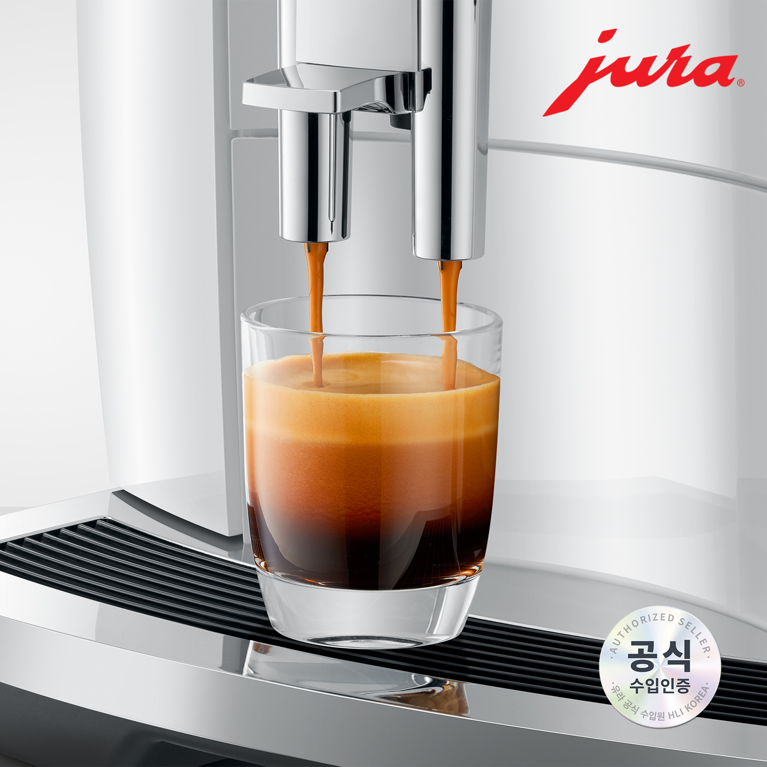 JURA 전자동 커피머신 E4_WHITE / THE Black Noble