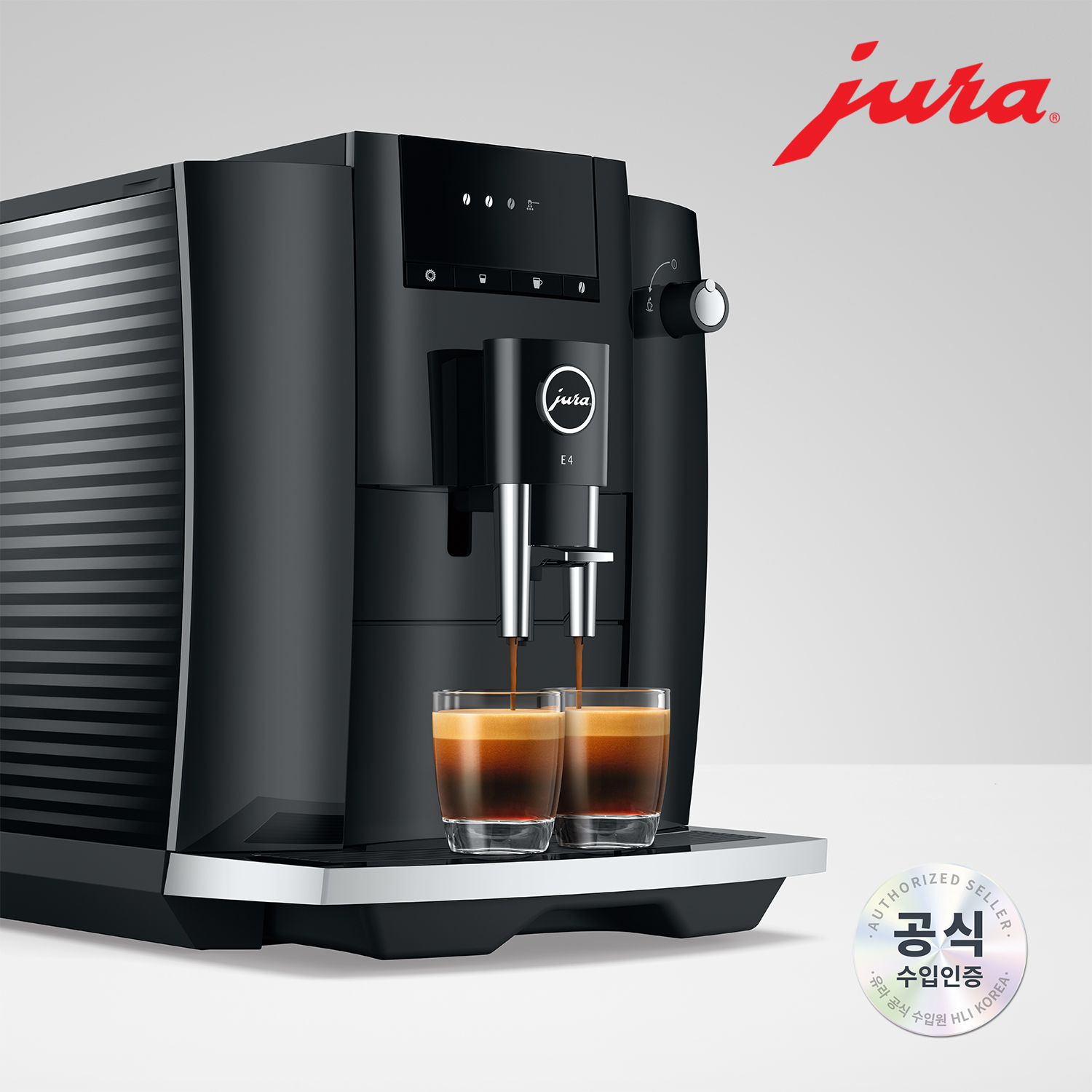JURA 전자동 커피머신 E4_BLACK / THE Black Noble