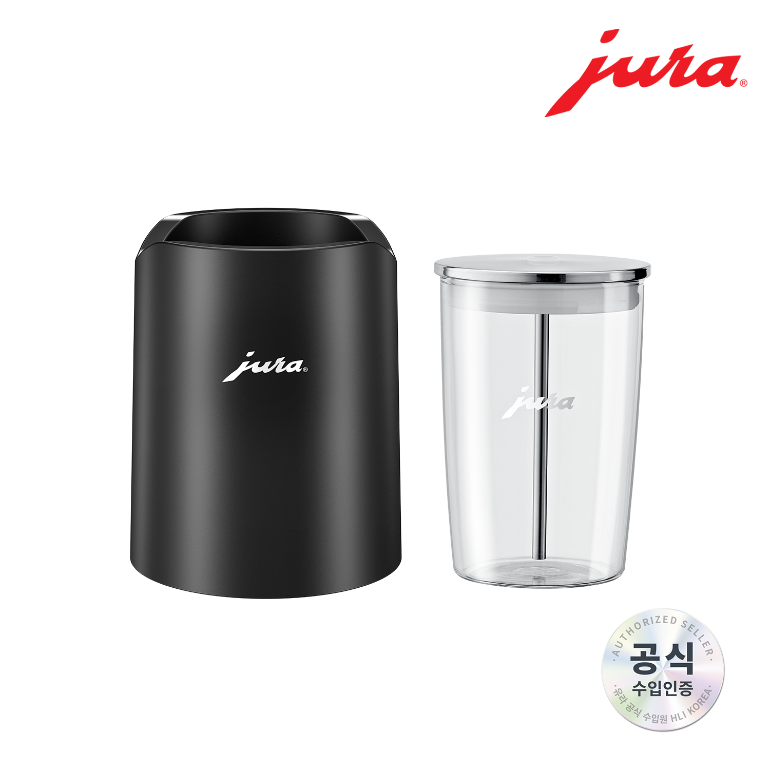 글라세트(블랙)+글라스 밀크 컨테이너